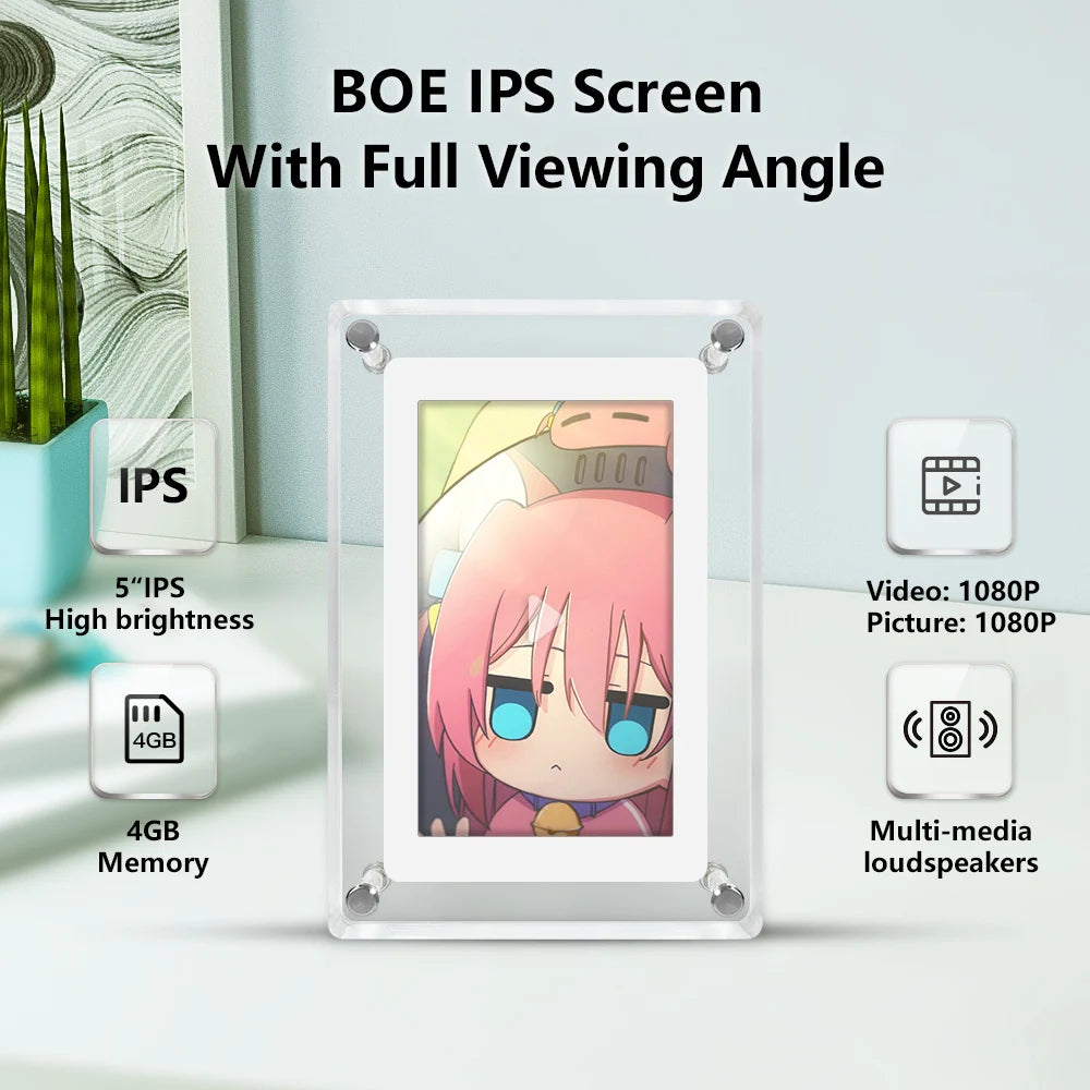 5 Inch 4GB IPS Screen Acrylic Digital — Digital Frame