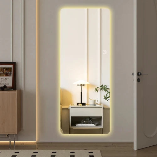 LumiView – 65×21" Full Body Mirror with Lights