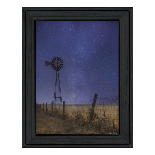 HMS Starlit Night – Black Framed Wall Art