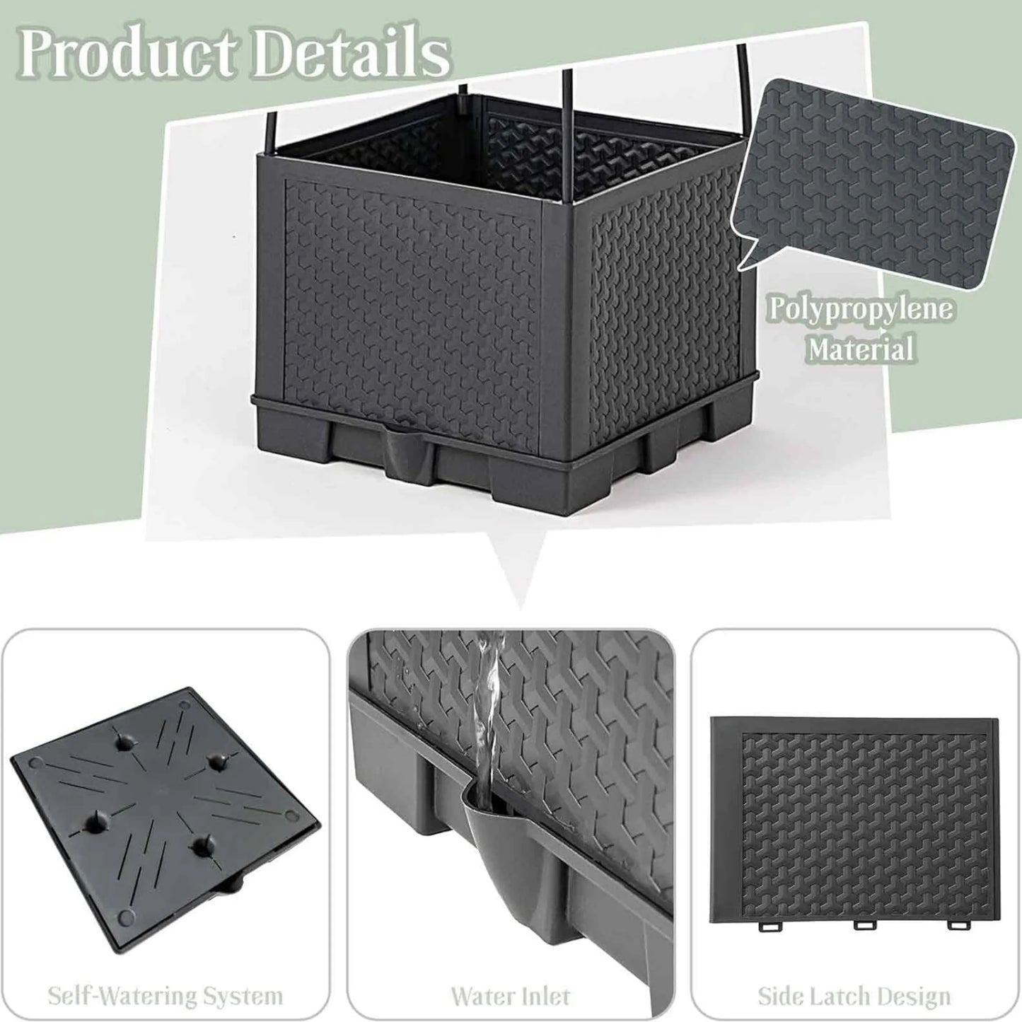 GrowTrellis – Raised Garden Bed Planter with Trellis