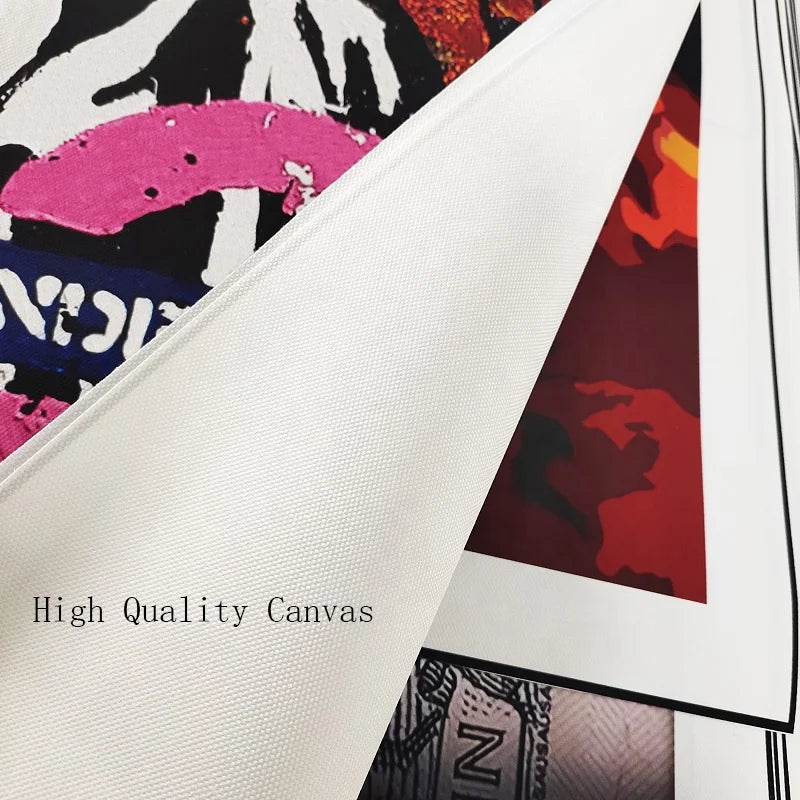 Nordic Gold – Golden Leaf Canvas Wall Art (Black Background)