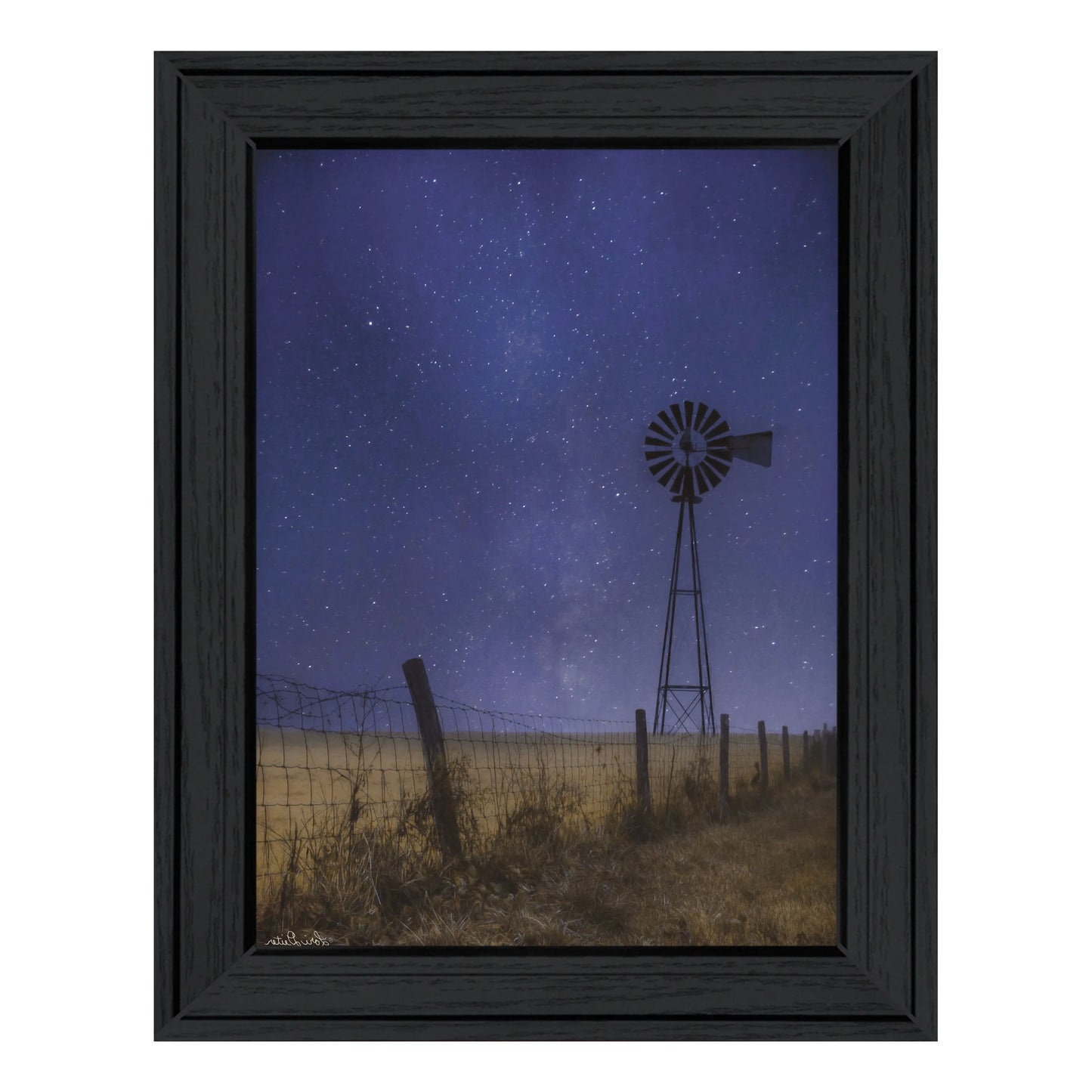 HMS Starlit Night – Black Framed Wall Art