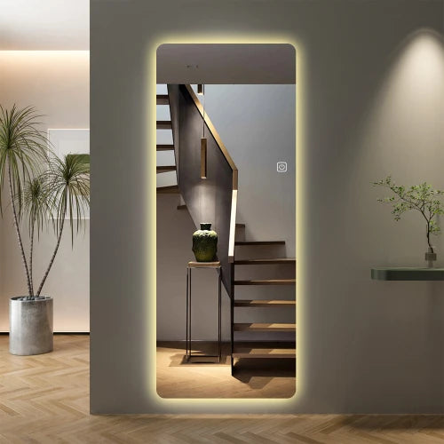 LumiView – 65×21" Full Body Mirror with Lights