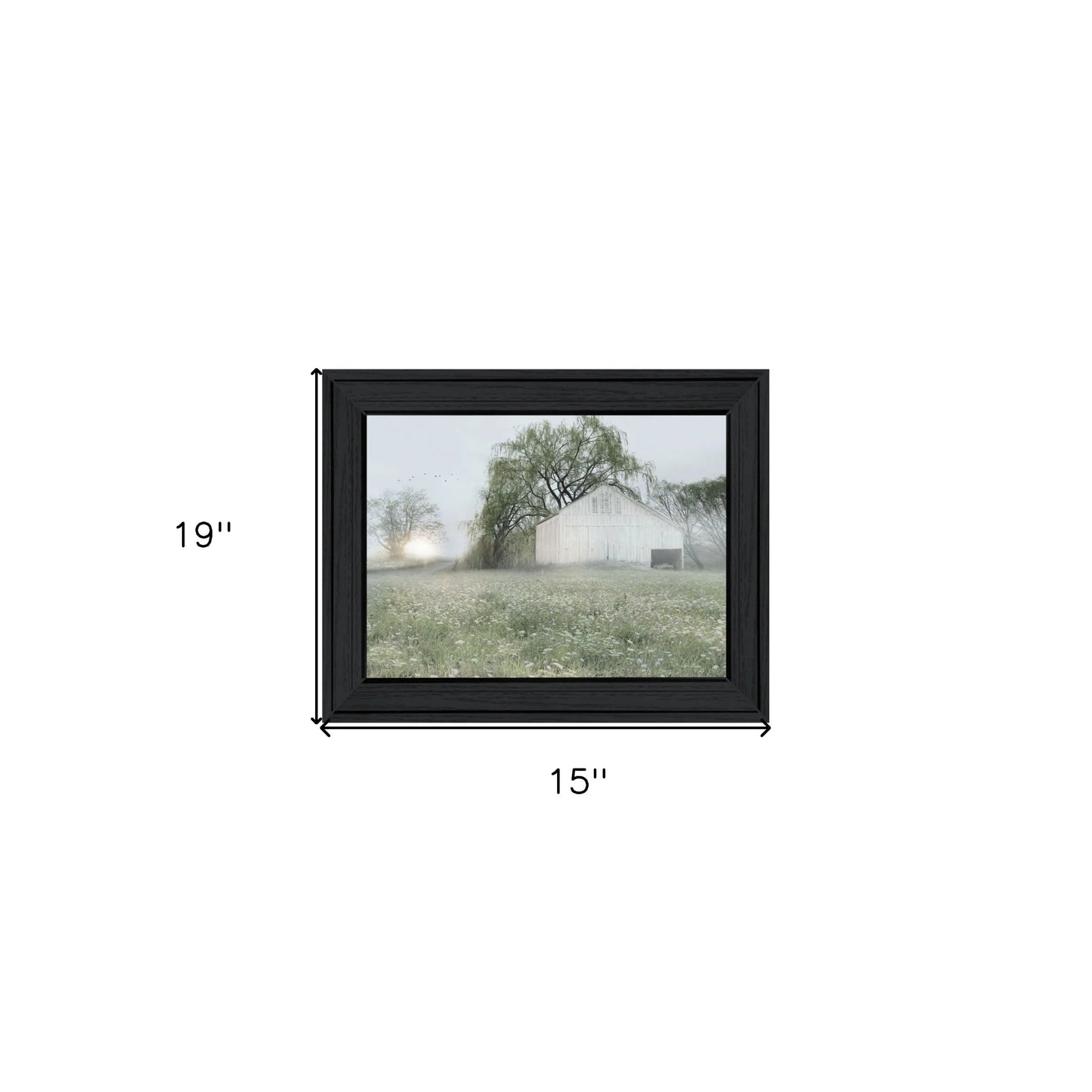 HMS Green Country Morning – Black Framed Print