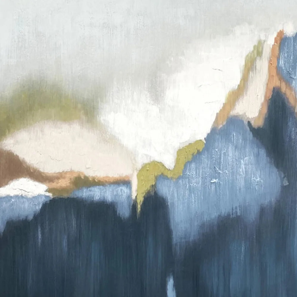 HMS Abstract Vision – Gold Floater Frame Canvas