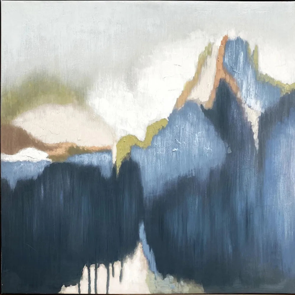 HMS Abstract Vision – Gold Floater Frame Canvas