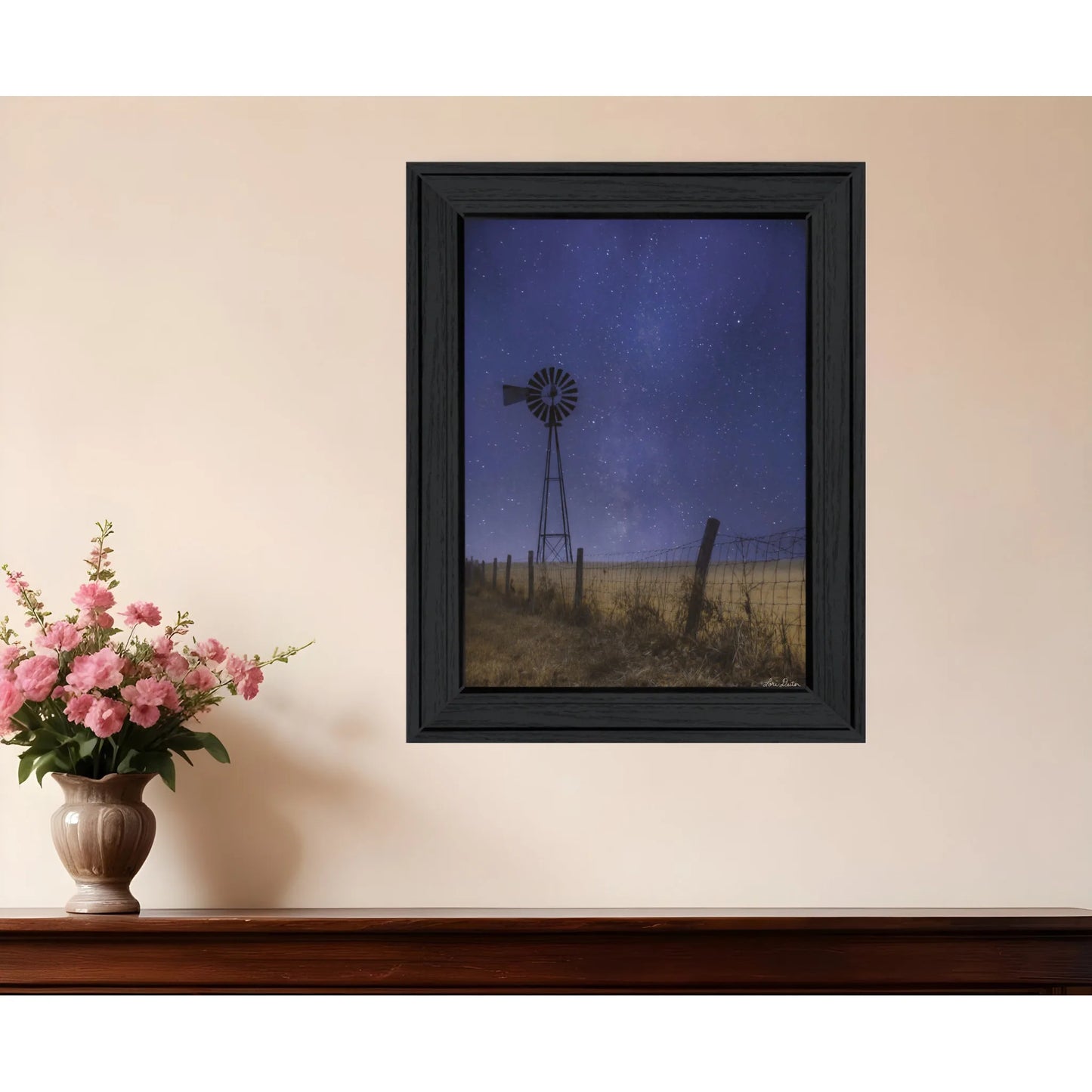 HMS Starlit Night – Black Framed Wall Art