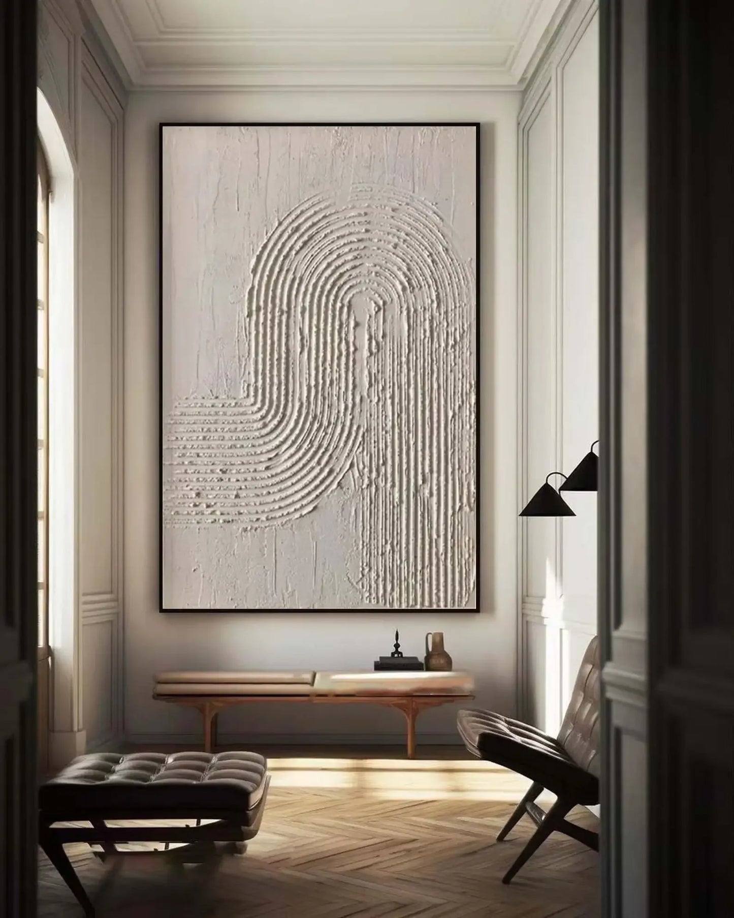 Kivera Canvas — Muted Geometric Abstract Wall Art on Canvas