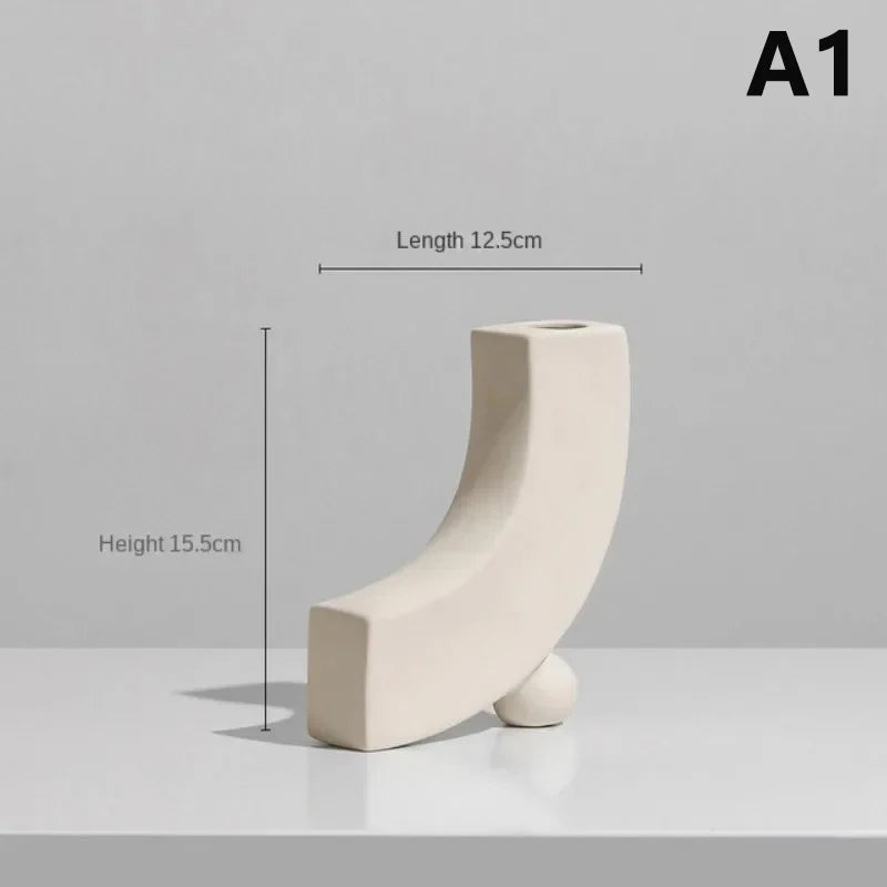 Crescent Arch Ceramic Vase