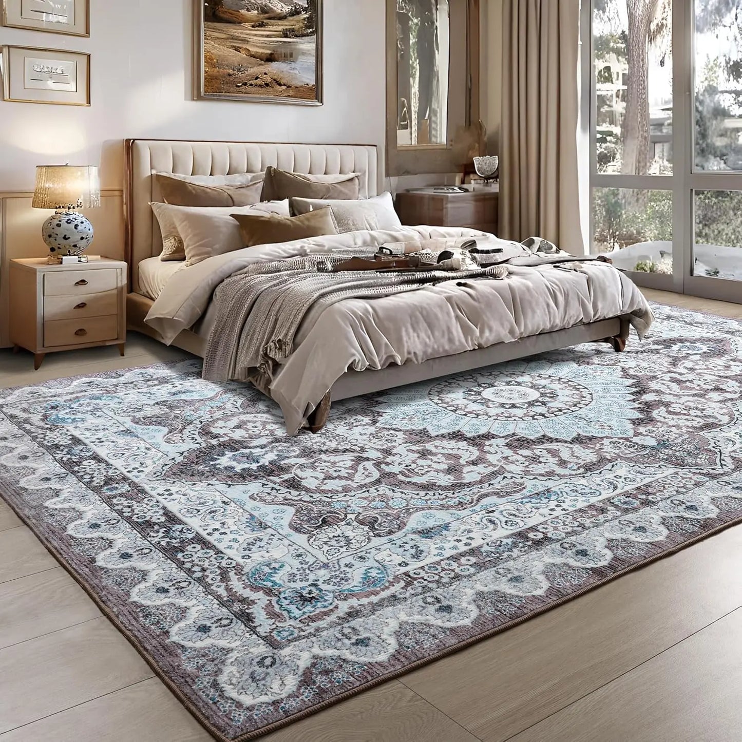 Heritage Weave – Washable Vintage Area Rug (Non-Slip, Low-Pile)