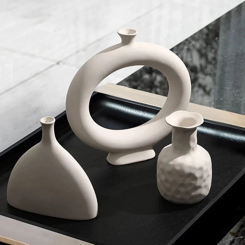 Crescent Arch Ceramic Vase