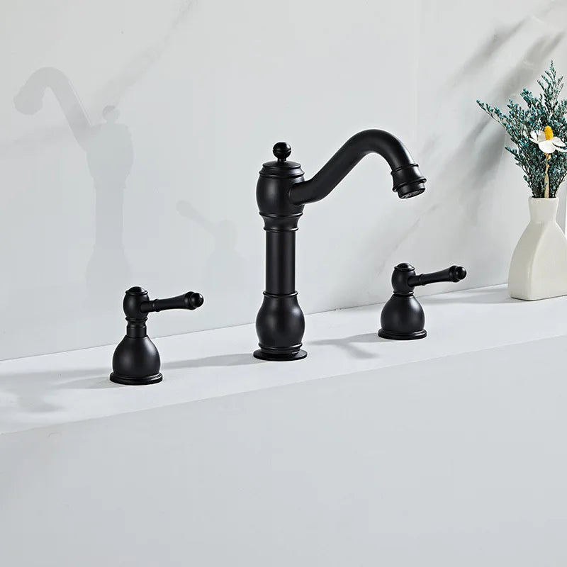 Heritage Brass – Antique 3-Hole Bathroom Faucet