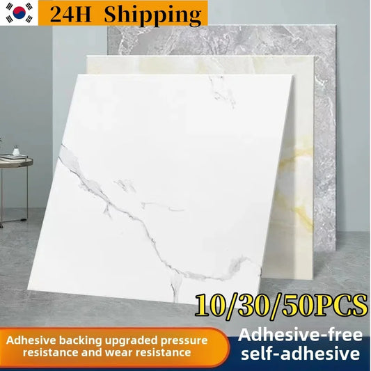 Marble Luxe – 10/30/50PCS Thickened Peel & Stick Marble Tile Stickers | Waterproof