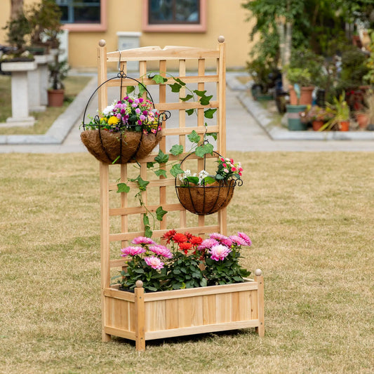 GrowTrellis – Raised Garden Bed with Trellis (23.5")