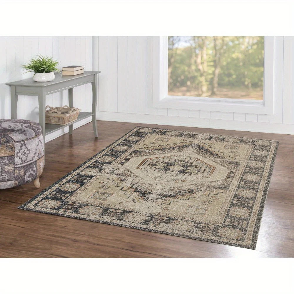 Stiles Classic – Ivory Polyester Area Rug (3'x5')