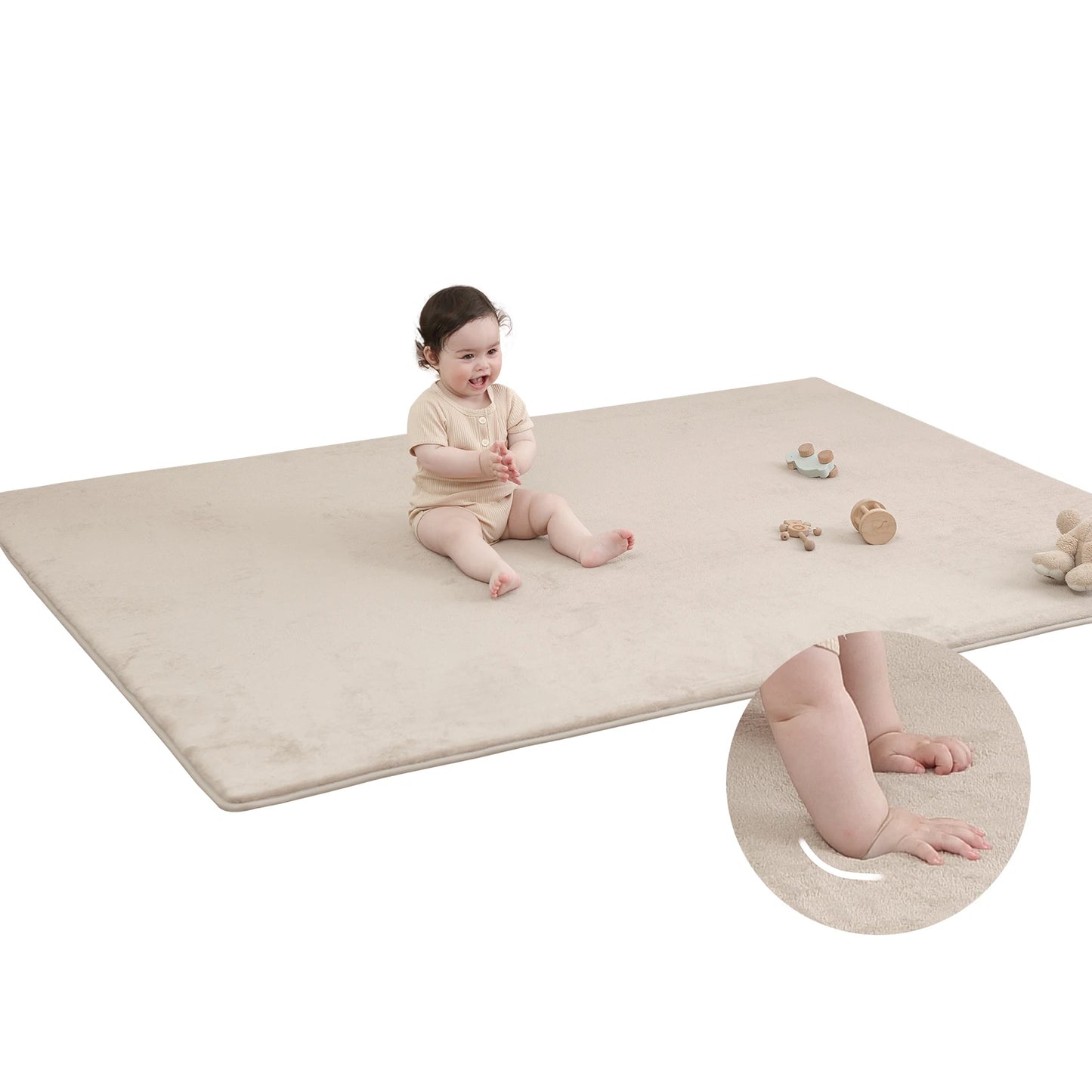 CloudPlay – Gray Memory Foam Baby Play Mat