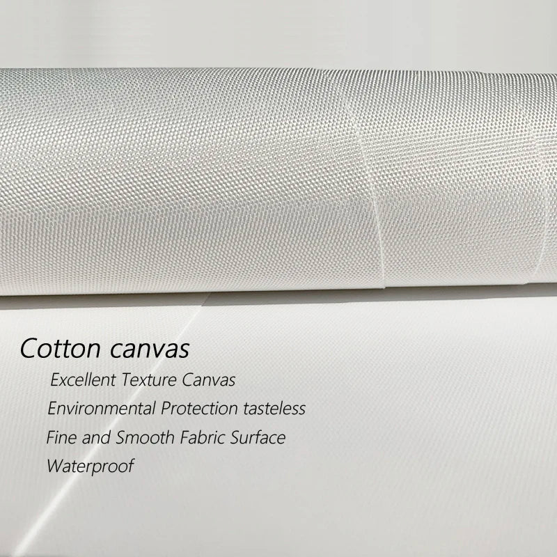 Linen Grid with Red Block