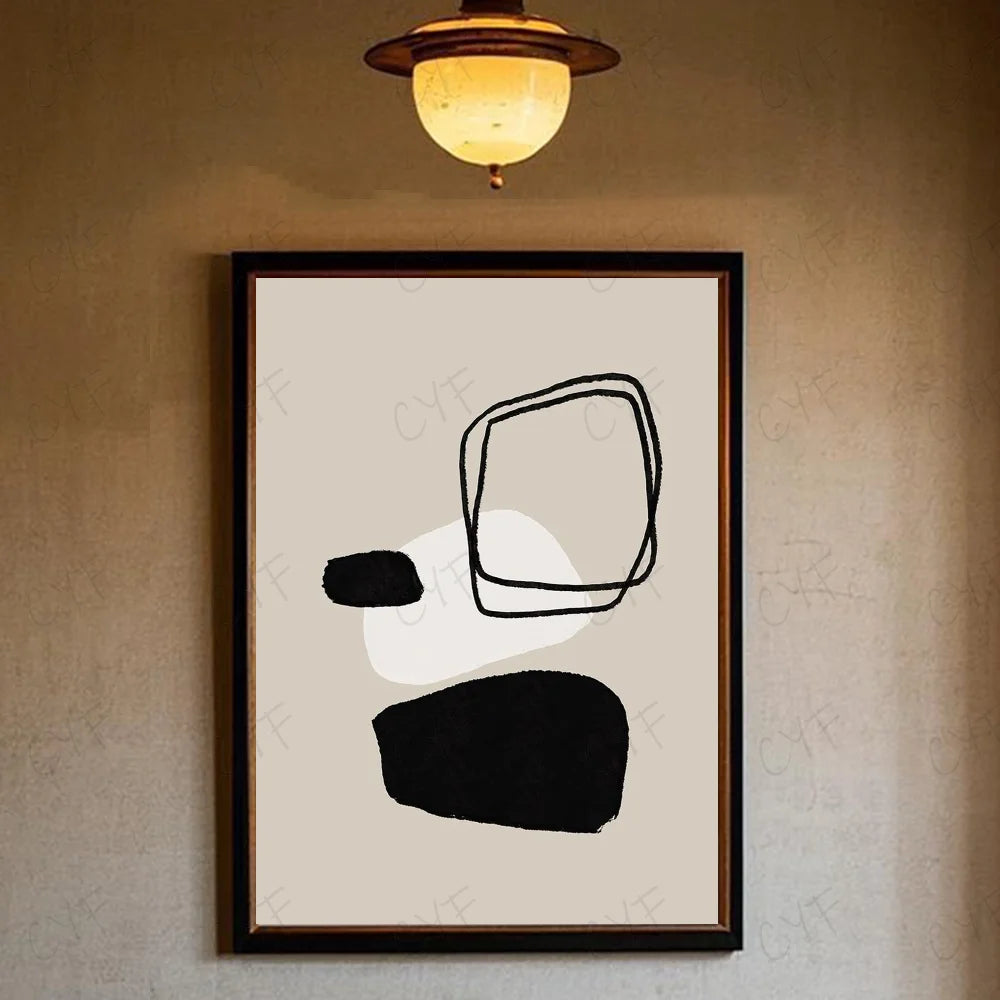 Soft Beige Balance Circles