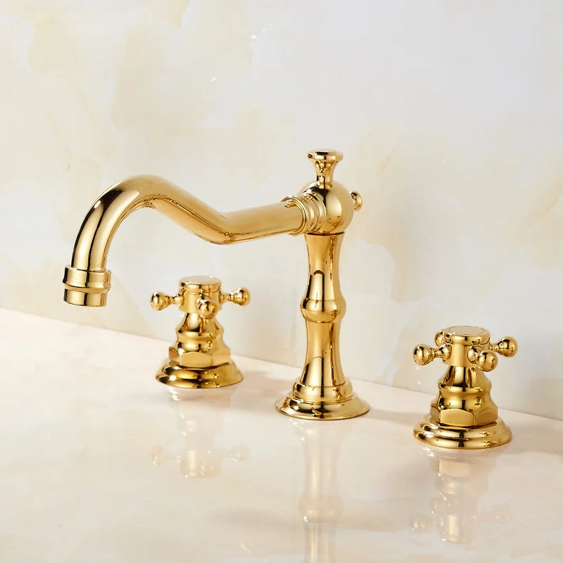 Heritage Brass – Antique 3-Hole Bathroom Faucet