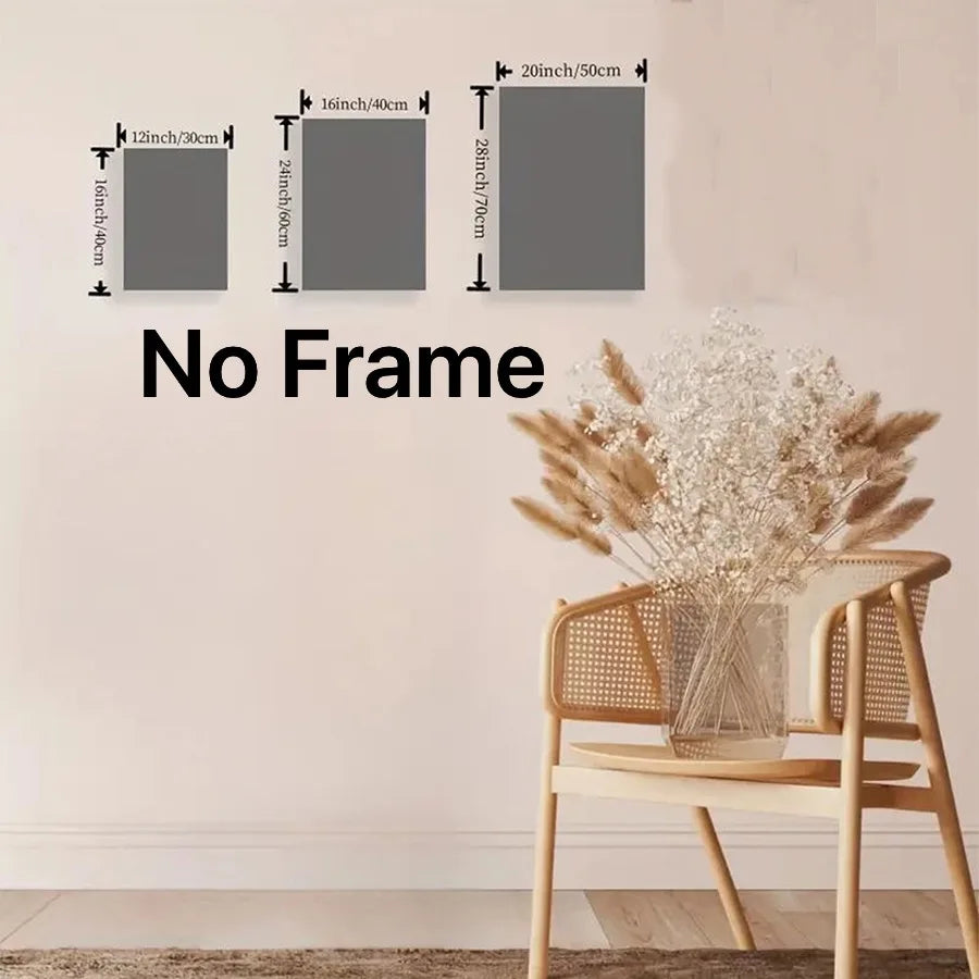 Neutral Beige Wavy Canvas Set (3)