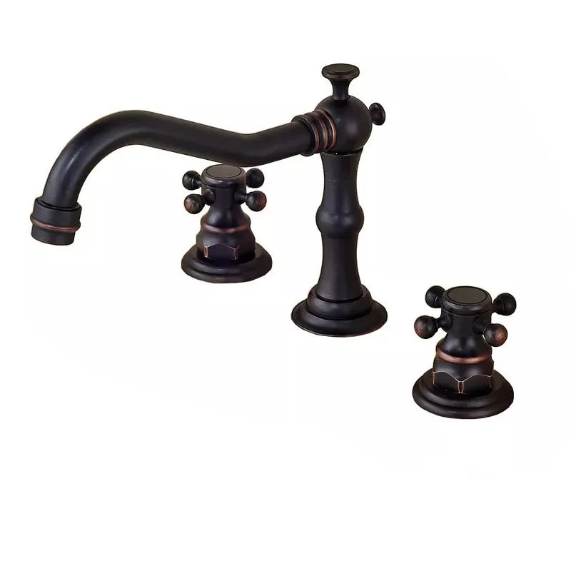 Heritage Brass – Antique 3-Hole Bathroom Faucet