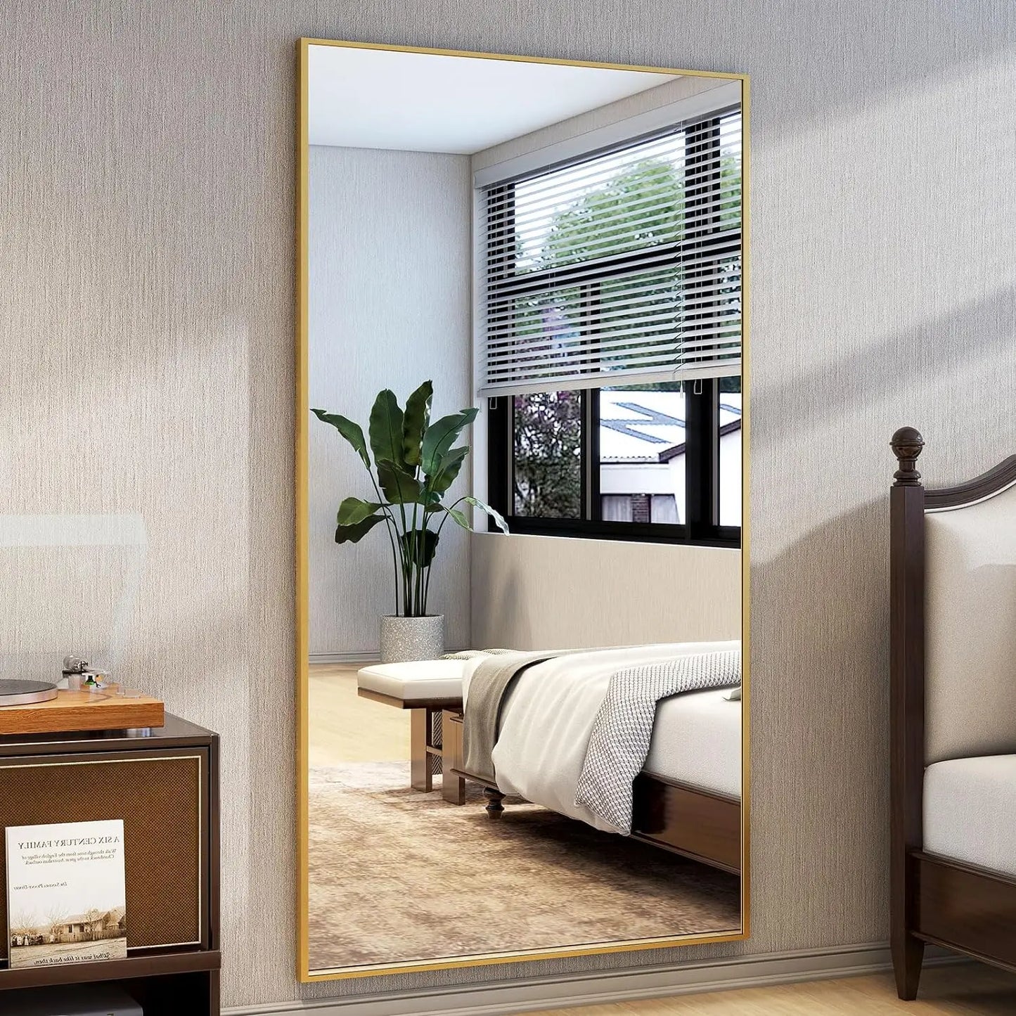Full‑Length Mirror with Stand 34×76