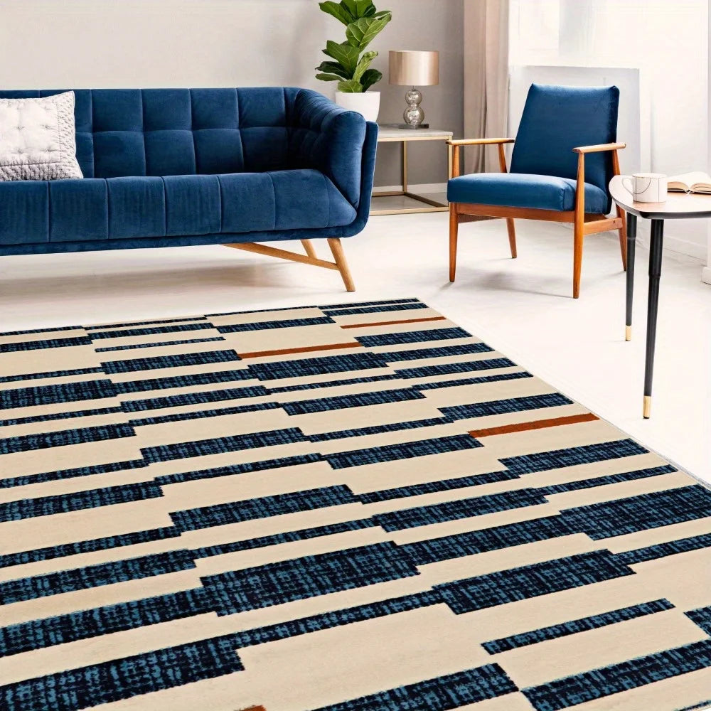 Capri Leslie – Transitional Striped Area Rug (43"x73")