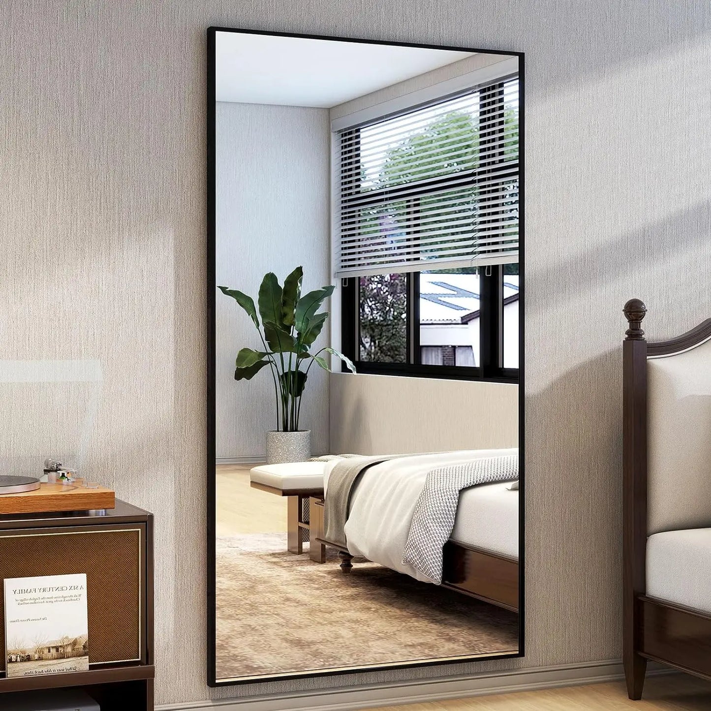 Full‑Length Mirror with Stand 34×76