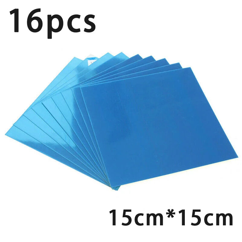 Reflective Mosaic – 16-Piece Mirror Wall Stickers