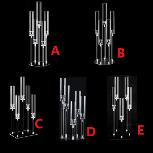 CrystalLight – 5-Arm Acrylic Candle Holder
