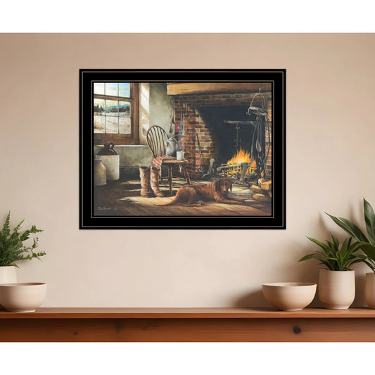 HMS His Morning Coffee 2 Art Print Black Framed Wall Art