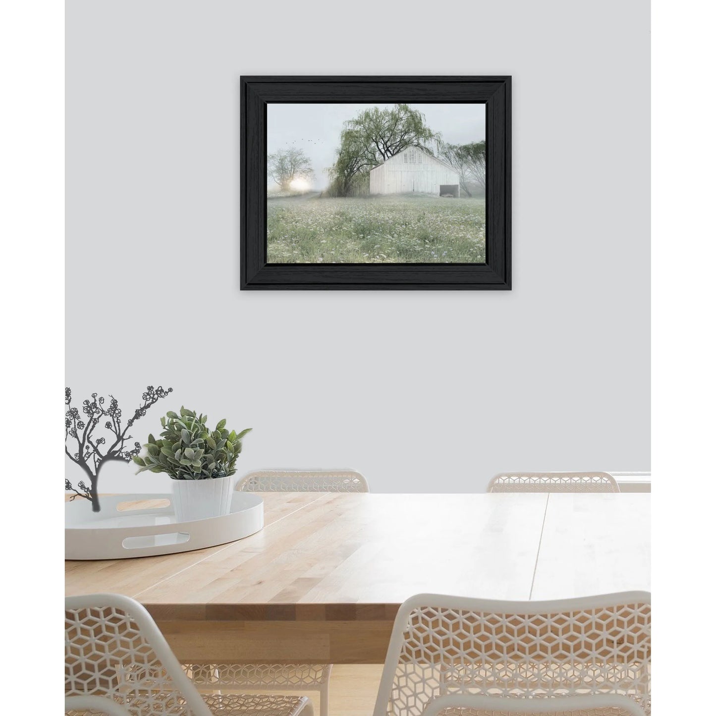HMS Green Country Morning – Black Framed Print
