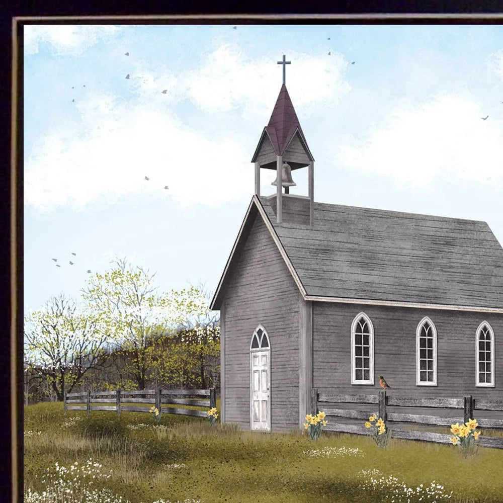 Faithful Reflections – “He Is Risen” Black Framed Wall Art