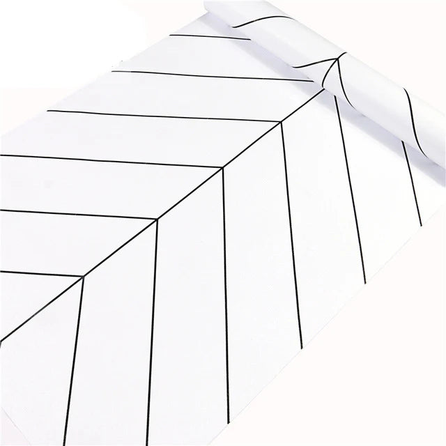 GeoGleam – Golden Stripe Peel & Stick Wallpaper