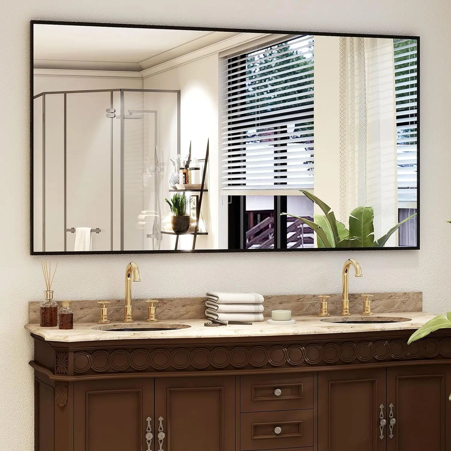 Full‑Length Mirror with Stand 34×76