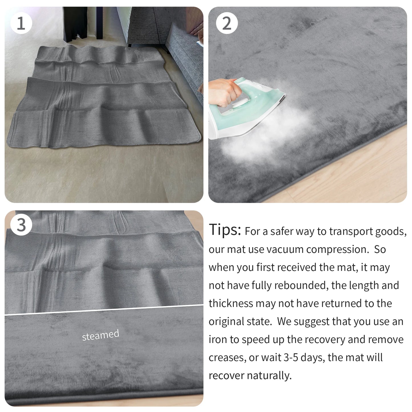 CloudPlay – Gray Memory Foam Baby Play Mat