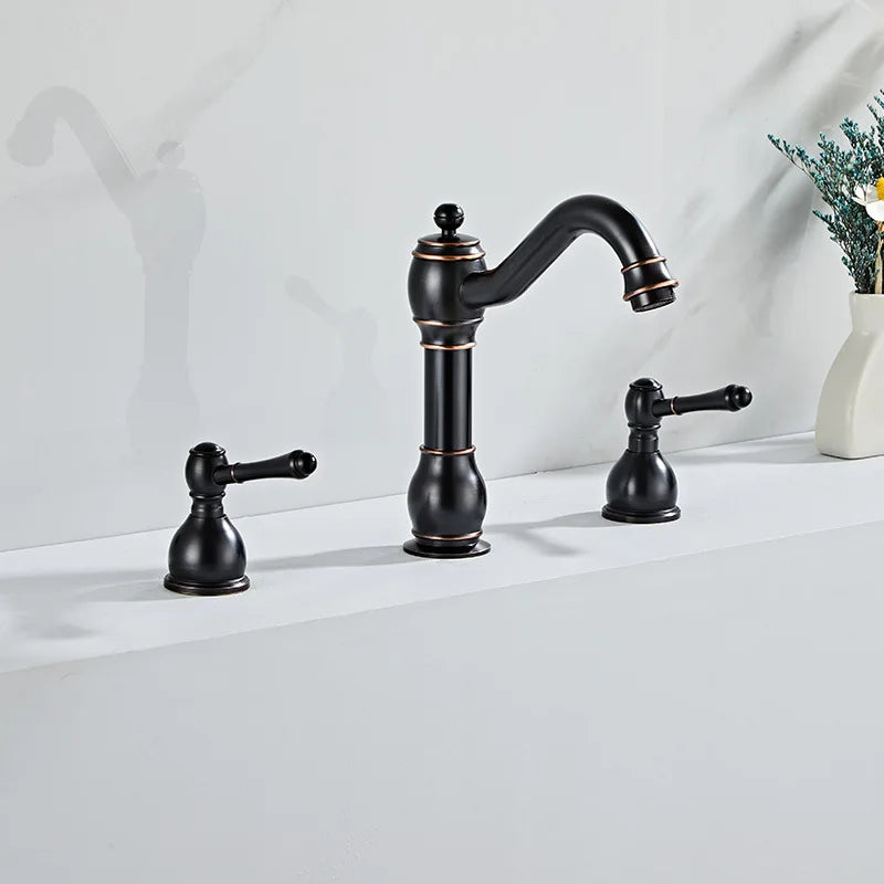 Heritage Brass – Antique 3-Hole Bathroom Faucet