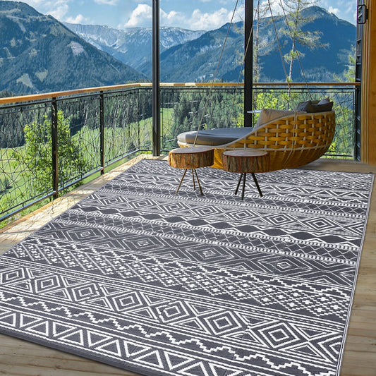 Nomad Weave – 5x8 Waterproof Outdoor Rug (Reversible)