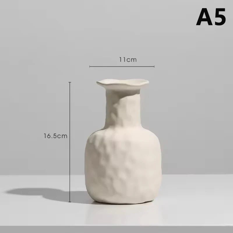 Open Ring Ceramic Vase