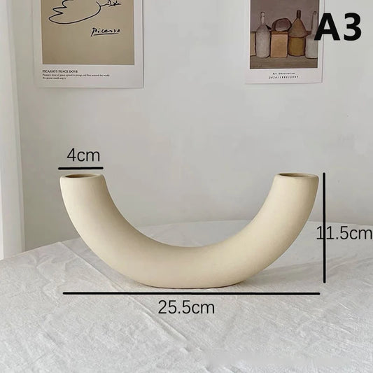 Crescent Arch Ceramic Vase