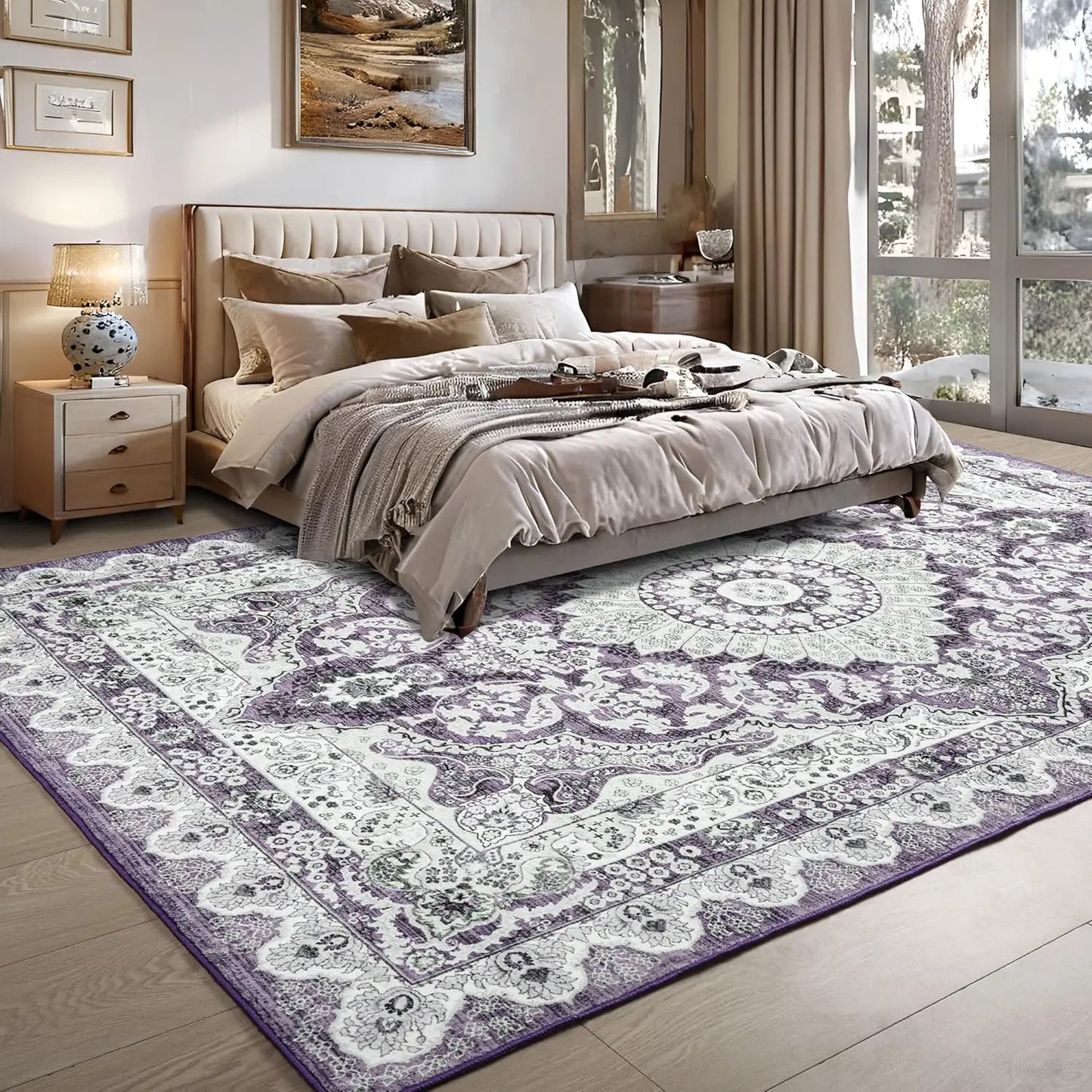 Heritage Weave – Washable Vintage Area Rug (Non-Slip, Low-Pile)