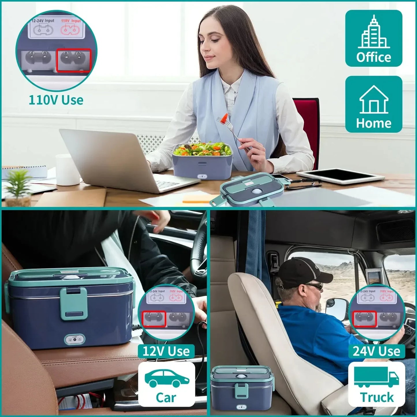 Heat & Go – Electric Lunch Box (1.8L, 60W)