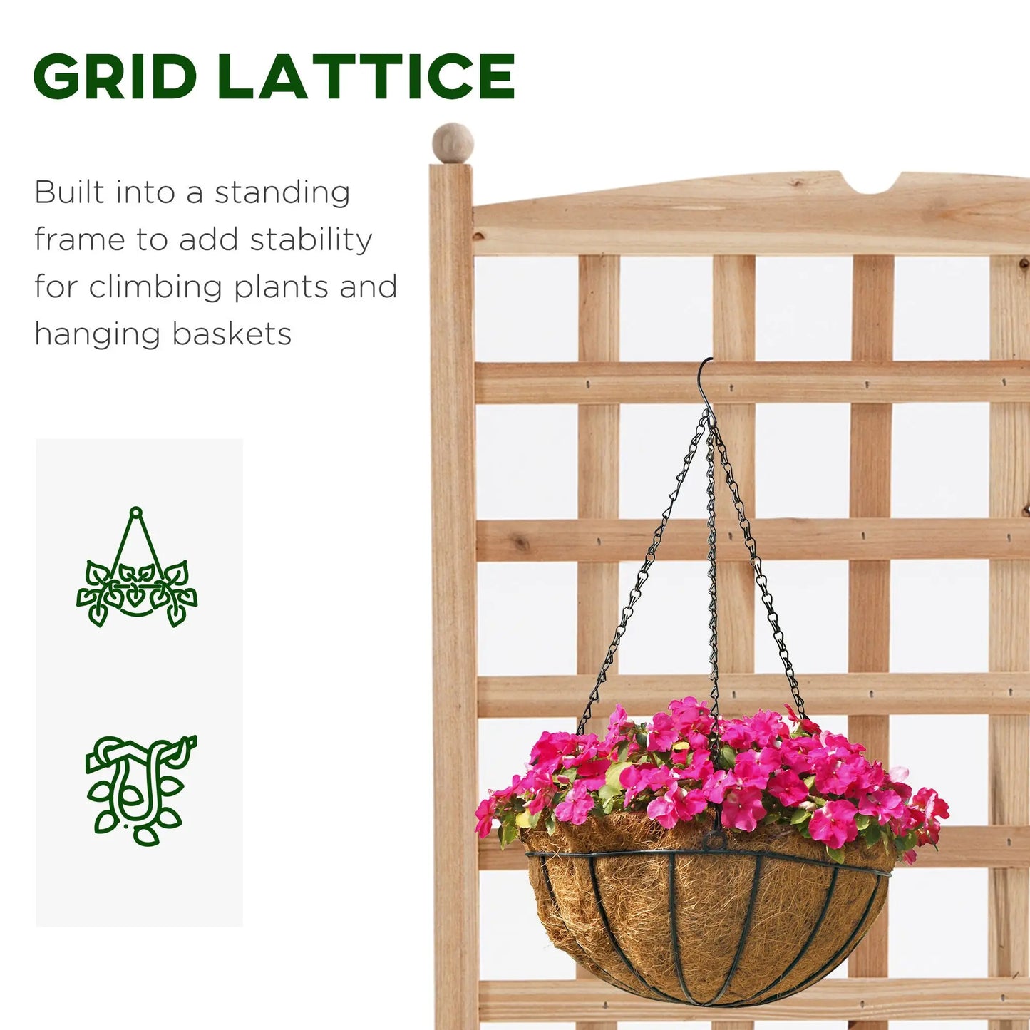GrowTrellis – Raised Garden Bed with Trellis (23.5")