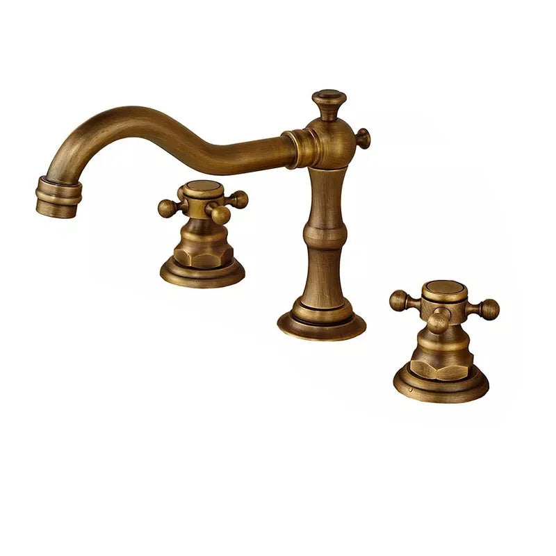 Heritage Brass – Antique 3-Hole Bathroom Faucet