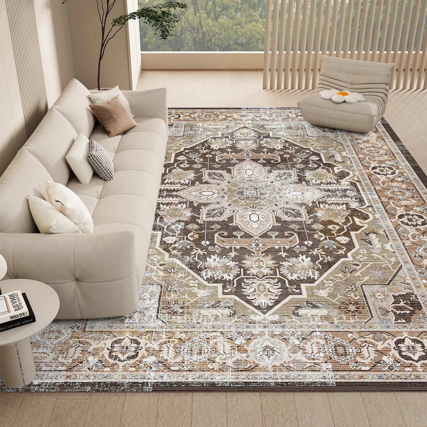 Orhopui Boho – Outdoor Washable Rug (Non-Slip, Stain-Resistant)