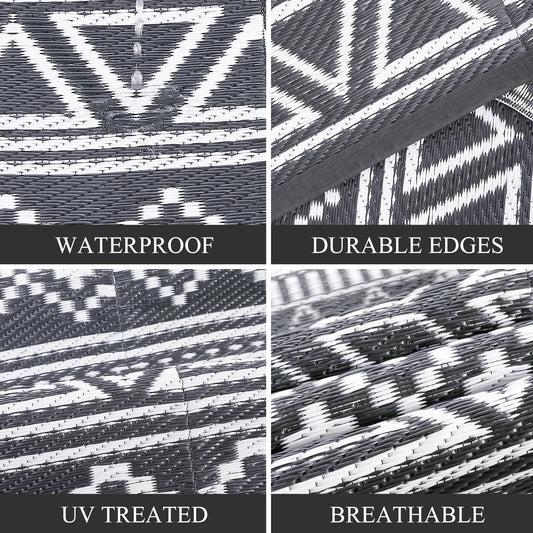 Nomad Weave – 5x8 Waterproof Outdoor Rug (Reversible)