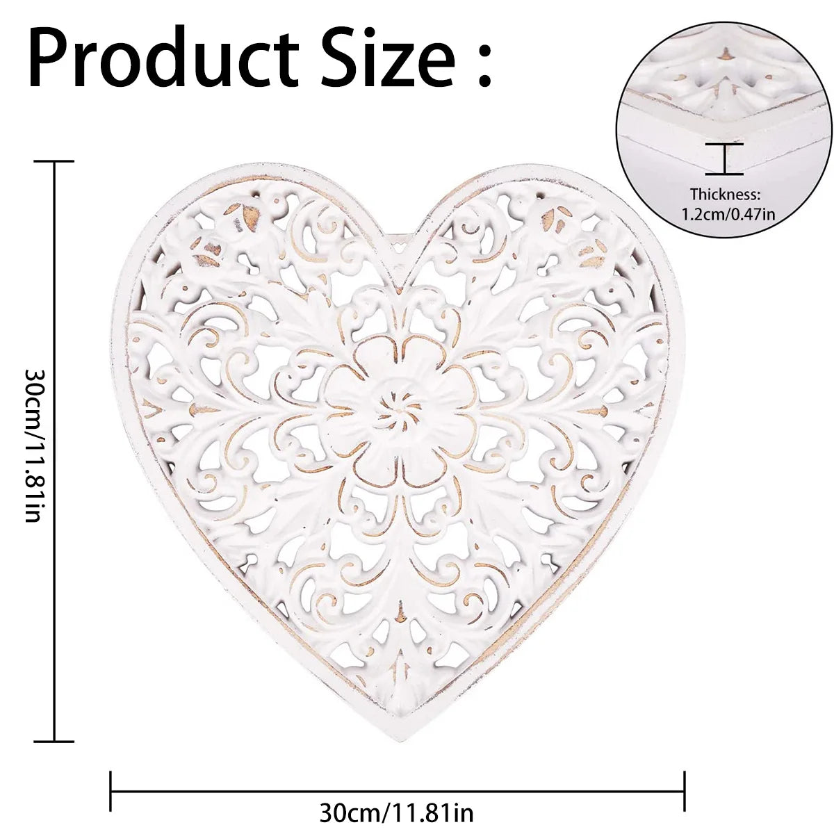 Ornate Bloom – Hollow Carved Wooden Floral Wall Panel