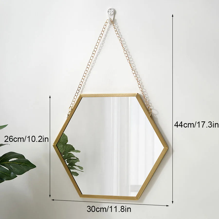 Hexagon Wall Mirrors (Set)