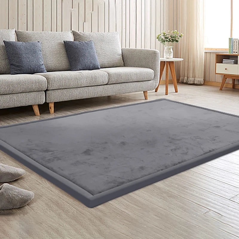 Velura – Large Grey Velvet Solid Carpet